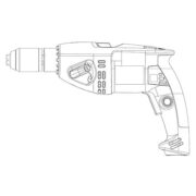 WURTH 07023222 Дрель электрическая с ударным механизмом EL-SB13-XE-CASE MASTER