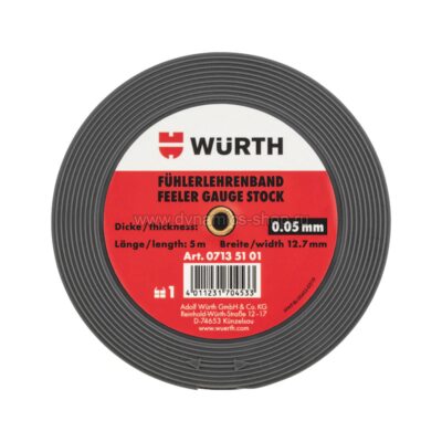 WURTH 071351 002 Прецизионный щуп-лента, принадлежности 0.02Х12.7Х5000mm WURTH 071351 002 Прецизионный щуп-лента, принадлежности 0.02Х12.7Х5000mm