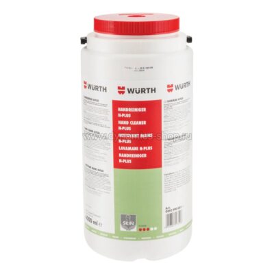 WURTH 0893900001 Очиститель для рук N-Plus-Bucket I SKIN I Канистра 4000мл WURTH 0893900001 Очиститель для рук N-Plus-Bucket I SKIN I Канистра 4000мл
