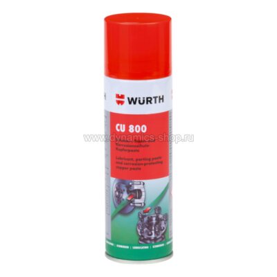 WURTH 0893800 Спрей-смазка медная CU 800 I 300мл WURTH 0893800 Спрей-смазка медная CU 800 I 300мл
