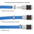 WURTH 0699100108 Муфта быстросъемная стальная S 2000 с подключением шланга WURTH 0699100108 Муфта быстросъемная стальная S 2000 с подключением шланга